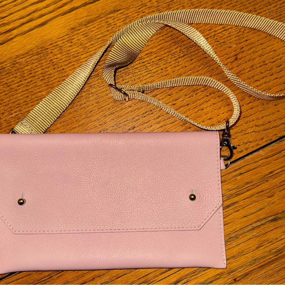 Elegant Jesse & Co Leather Pink Crossbody Fanny Pack Belt Bag Versatile